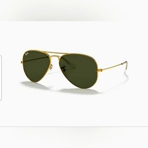Ray.Ban: large metal gold sunglasses